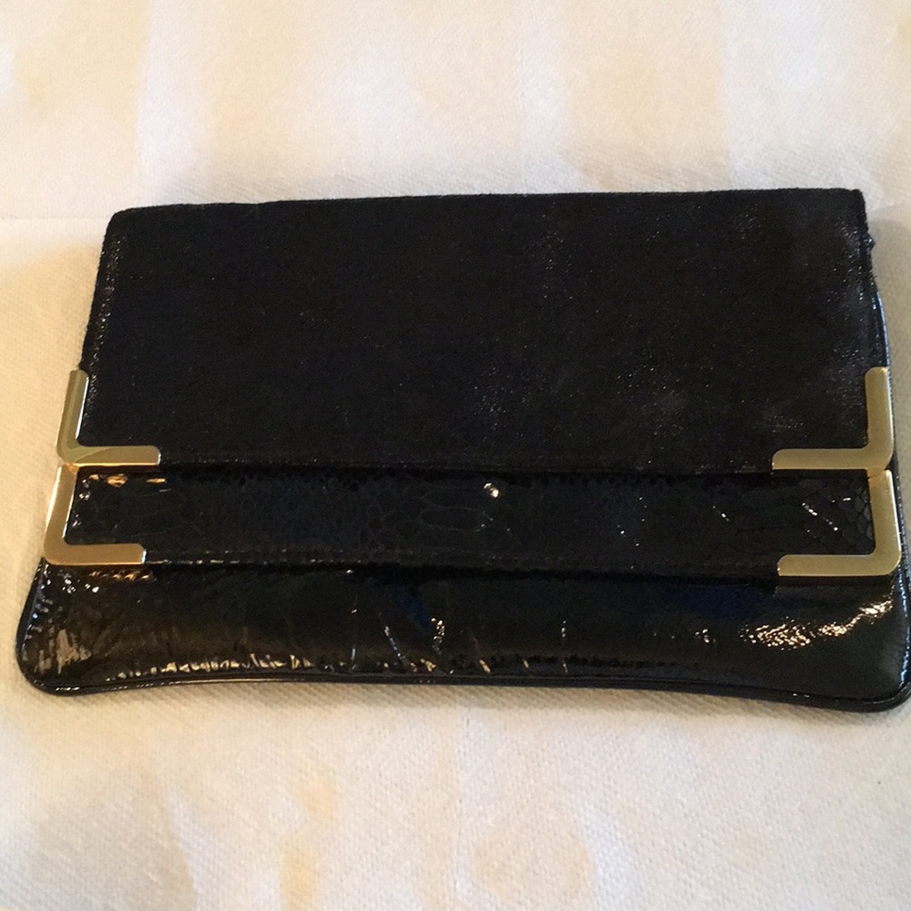 Michael Kors Cowhide and Patent Leather Clutch
